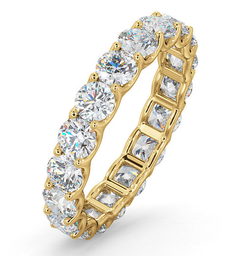 Mens 3ct G/Vs Diamond 18K Gold Full Band Ring